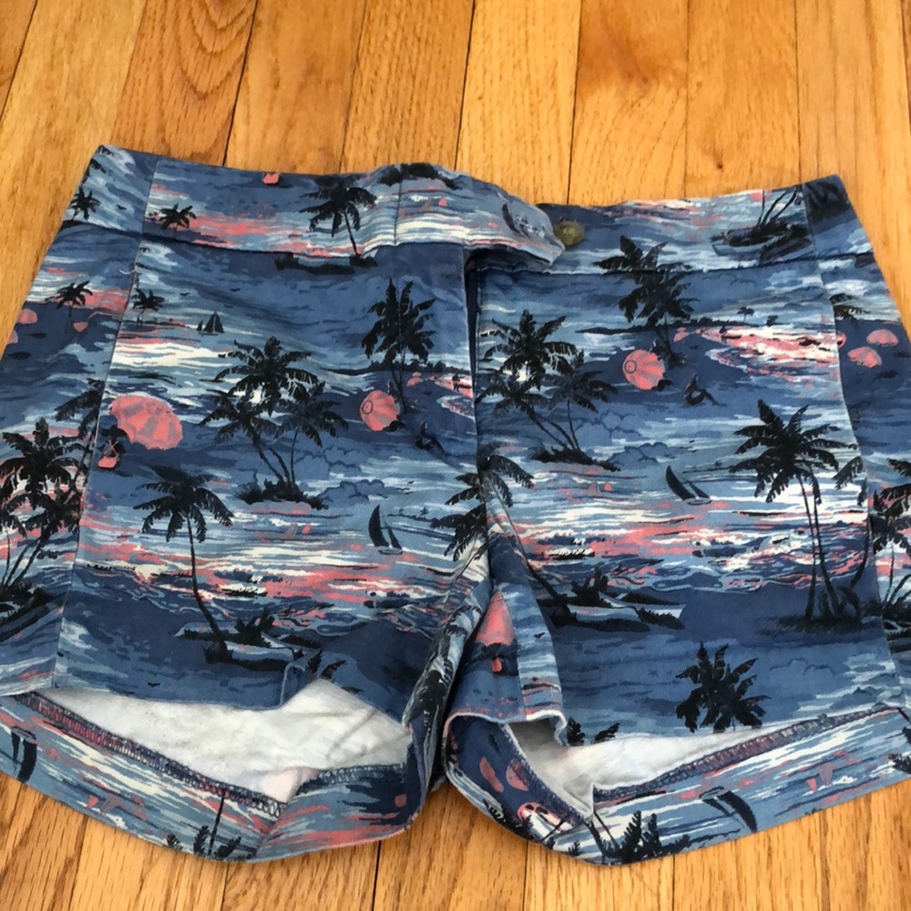 Jcrew tropical chino shorts